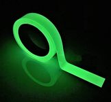 GTIWUNG Green Light Luminous Tape Sticker Removable Waterproof, Glow in The Dark Self-Adhesive Tape, Photoluminescent, Durable and Wearable, 32.8 ft x 0.4 inch (10m x 1cm)