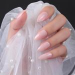 Gush Beauty Nailed It | Reusable Luxury Press On Nails With Application Kit | (Champagne Toast - Medium Almond)