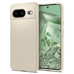 Spigen Thin Fit Back Cover Case Compatible with Google Pixel 8 (TPU + Poly Carbonate | Mute Beige)