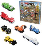 Popular Playthings Magnetic Vehicles for Toddlers 1-3, Mini Mix or Match Car Toys, Set of 7 Gift for Kids - Construction Trucks