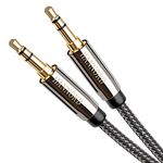 AUX Cable, Hannord 3.5mm Nylon Braided Stereo AUX Cable Male to Male Hi-Fi Sound AUX Cord Auxiliary Audio Cable for Car, Headphone, Speaker, Home Stereo, iPhone, Echo(2Meters)