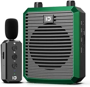 SHIDU Voice Amplifier with Wireless Lavalier Microphone, Portable Speaker with 2.4G Wireless Microphone Rechargeable Personal PA System for Teachers Classroom Meeting Training