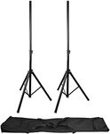 QTX Speaker Stand Kit Complete with Carry Case 25Kg Max Load Per Stand