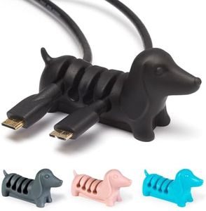 Gifts for Readers & Writers Cable Holder Clips | Tidy Cord Management Organizer for USB Charging, Power & Phone Cables Desk Organization Solution | Cable Management Gift for Office, Desk & Home