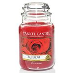 Yankee Candle Scented Candle | Scented Candle | True Rose Large Jar Candle | Burn Time: Up to 150 Hours
