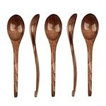 Wooden Soup Spoons, 5 Pcs 20cm Japa