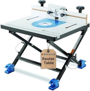Rockler Convertible Benchtop Router Table – Convertible Routers for Woodworking Fits Most Routers – Unique Base Design Router Table – Benchtop Wood Router Includes 4 Modes in 1 Table