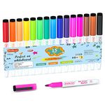 Shuttle Art Whiteboard Pens, 15 Colours Magnetic Whiteboard Makers Fine Tip and Eraser,Dry Wipe White Board Pens for Writing, Dry Erase Markers for Whiteboards, Planners, Glass, School Office Home