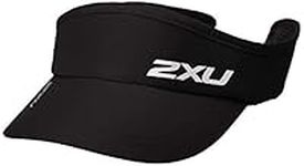 2XU UK Unisex's Run Visor, Black, O