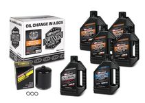 V-Twin Oil Change Kit Mineral w/Black Filter, Evolution