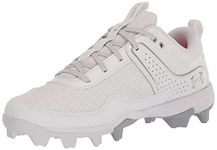 Under Armour Women's Glyde RM Jr. Softball Shoe, White (100)/White, 11