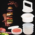 Hamburger Press Patty Maker Freezer Containers - All In One Convenient Package - 10 Pieces Set Hamburger Patty Mold - Essential Tool to Make hamburger Patties – Ideal BBQ Gift For Family And Friend