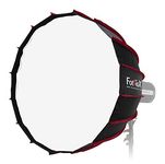 Fotodiox 28in EZ-Pro DLX Parabolic Softbox with Bowens Gemini and Calumet Travelite Compatible Speedring - Quick Collapsible 28in (70cm) Softbox with Silver Reflective Interior with Double Diffusion