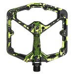 Crankbrothers Stamp 7 Mountain Bike Pedals, Size Large, Black/Lime