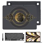 Batianda Case for New MacBook Pro 16 inch M3 2023 2021 Release Model A2485/A2780 with M2 M1 Pro/Max Chip,3D Designed Hard Shell with Keyboard Cover & Screen Protector, Moon Magic