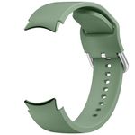 Tobfit Silicone Strap Compatible for Samsung Galaxy Watch 4/4 Classic/Active 2/Watch 5/5 Pro (Watch Not Included), Sport Replacement Strap with Classic Clasp for 20mm Smart Watch (Cactus)