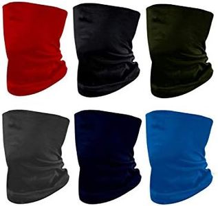 Solid Face Mask Bandanas, Seamless Microfiber Sun UV Dust Wind Protection Face Neck Gaiter Headwear for Men Women Motorcycle Hiking Cycling Ski Snowboard Fishing Running Workout