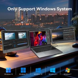 KPKUE 14" Dual Laptop Monitor – Portable External Display