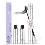 GAQQI Lash Cluster Glue, Lash Bond and Seal Waterproof,Bond & Seal for Eyelash Cluster, Eyelash Glue Black Long-Lasting 72H, Latex-Free（5ml+5ml）