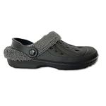 The Essentials Wardrobe Ladies TEW Fleece Lined Clogs - Black - 5