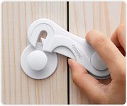 Cabinet Locks - Adoric Child Safety Locks 4 Pack - Baby Safety Cabinet Locks - Baby Proofing Cabinet Kitchen System with Strong Adhesive Tape