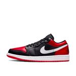Nike Air Jordan 1 Low Men's Shoes Alternate Bred Toe 553558 066, White/Black, 10 UK