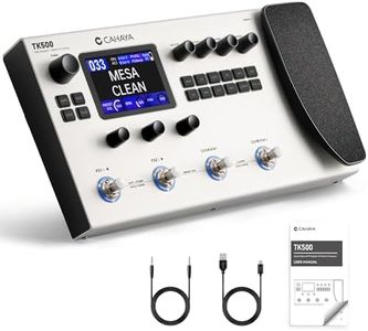 CAHAYA Guitar Pedal Board Multi-Effects: Professional Grade with 320 Effects 120 Amplifier Models Looper IR Cabinet Simulations Multi Effect Processor Pedal Board for Acoustic Electric Guitar & Bass