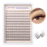 JIMIRE Wispy Lash Clusters Natural Look 9-14MM CC Curl Cluster Eyelash Extensions Natural Eyelash Clusters 144Pcs Individual Lashes Easy to Apply Reusable Cluster Lashes