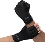 Dr. Arthritis Copper Arthritis Compression Gloves for Women and Men, Carpal Tunnel Gloves, Hand Brace for Arthritis Pain and Support (Medium Black)