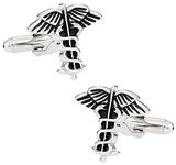 Cuff-Daddy Cuf-0141 Cufflinks For Men {Metal, Silver}