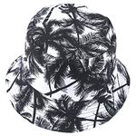 JESSE · RENA Unisex Reversible Bucket Hats Funky Fruit Print Fishmen Outdoor Cap Foldable Sun UV Hat (Leaf Black)