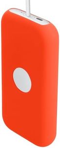 kwmobile Funda de Batería Compatible con Apple Vision Pro Funda Bateria - Estuche Protector de Silicona Suave Antiarañazos para Batería Externa - Naranja