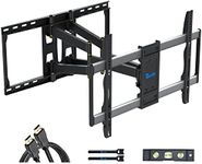 TV Wall Mount Bracket for 37-85 inch TVs, Full Motion TV Wall Mount with Articulating Arms Swivel and Tilt TV Bracket, Max VESA 600x400mm, Holds up to 154lbs, Fits 16", 18", 24" Studs