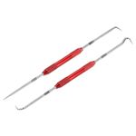 PATIKIL Hook and Pick Tool Set, Straight 90 Degree Tip 45 Degree Tip Full Hook Double Pointed Scriber for Removing Precision Oil Seal Gasket