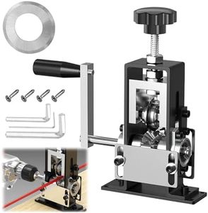 LHLWCCP Manual Wire Stripping Machine, Copper Wire Stripper 0.06-1 Inches, Drill Powered Hand Crank, Black & Silver, Carbon Steel & Iron