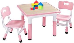 FUNLIO Kids Table and 2 Chairs Set,