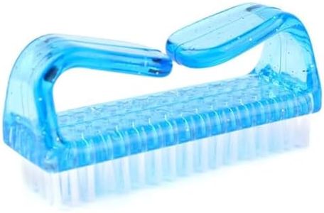 3Pcs Different Kinds of Fingernail brush with Plastic Handle Nail brush for cleaning Fingernails - Easy to use Nail Scrub brush - Nail Cleaner Nail brushes for Hands Feet(blue)