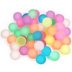 Pllieay 48 Pieces Glow in the Dark Bouncing Balls bulk, 27mm Small Bouncy Balls for Kids Glowing Party Favors, Classroom Prizes, Birthdays Gift