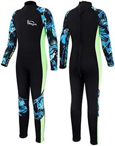 Kids Wetsuit 2.5mm Neoprene, Full Body Youth Wet Suit for Boys Girls, Cold Water Swimming Snorkeling Diving Surfing