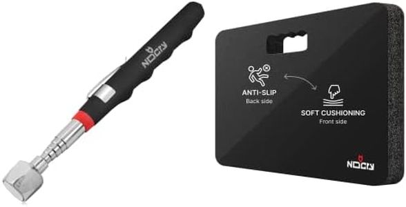 NoCry Heavy Duty Magnetic Grabber Tool with 25lb Pull Force; Extendable up to 30in & Premium Memory Foam Kneeling Pad with Non-Slip Technology; Extra Thick Gardening Knee Mat