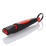 THE ACME - Alpha Black & Day Glow Orange Dog Training Whistle 210.5 Medium High Pitch, Single Note. Bright Sound Quality with New Comfort Grip. Weather-Proof Whistles Designed and Made in The UK.