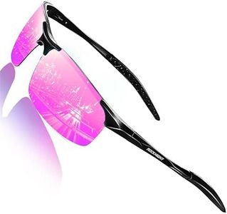 ROCKNIGHT HD Sunglasses Women Polarized UV protection Sport Pink Mirrored Outdoor Casual Sunglasses Couple