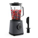 Tefal PerfectMix High-Speed Blender, 2L Glass Jar, 1200W, Powerful Powelix Blades, Soups, Smoothies, Sauces, Dips, Removable Blades, Grey, BL771BG0