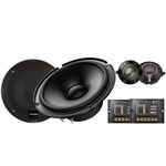 Pioneer TS-Z65CH, 2-Way Component Car Audio Speakers, Full Range, Open & Smooth Sound Quality, Easy Installation and Enhanced Bass Response, Black 6.5” Round Speakers