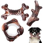 Dog Toys, 3-Pack Indestructible Dog