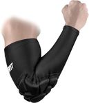 EULANT Soft Elbow Pads for Adults, Padded Arm Sleeves, Crashproof Elbow Forearm Pads Volleyball, Basketball, Football, MTB, Soccer, Running, Dance, Yoga, Basketball Arm Sleeves Compression Padded L