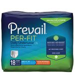 Prevail Per-Fit Extra Absorbency Incontinence Underwear, Large, 18-Count