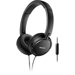 Philips SHL5005 Headphones - Comfortable, Folding with Cable and Microphone Black