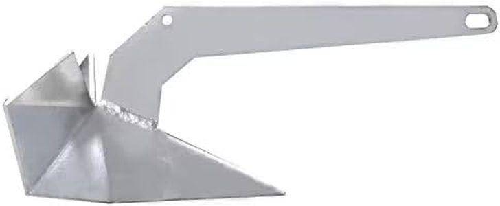 ISURE MARINE Hot Dipped Galvanized Steel Boat Anchor 35lb(16kg) Delta Anchor Triangle Plow Anchor …