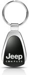 Jeep Compass Black Tear Drop Auto Key Chain Official Licensed